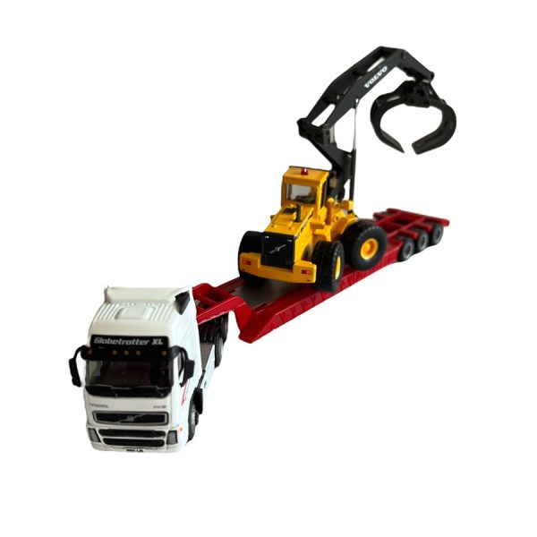 CAMION VOLVO FH12 6x2 CAMA BAJA CON VOLVO L180C 1:87