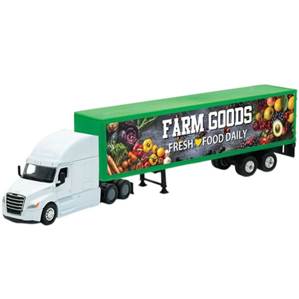 CAMION FREIGHTLINER CASCADIA 6x4 CON SEMIRREMOLQUE FARM GOODS 1:64