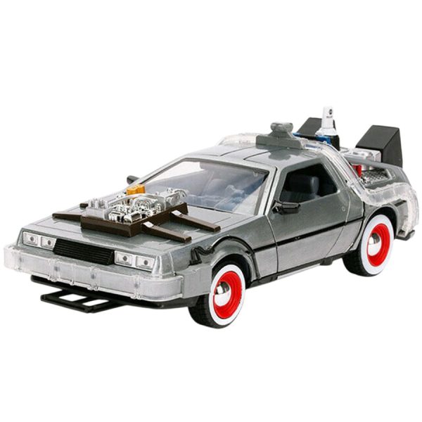 AUTO VOLVER AL FUTURO III CON LUCES 1:24