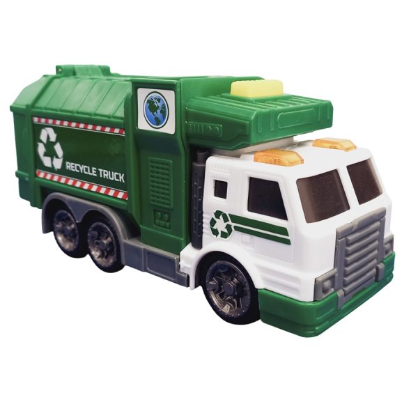 CAMION RECICLAJE CON LUCES Y SONIDO 19X9X12CM