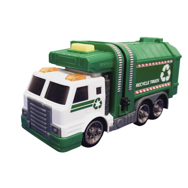 CAMION RECICLAJE CON LUCES Y SONIDO 19X9X12CM - Imagen 4