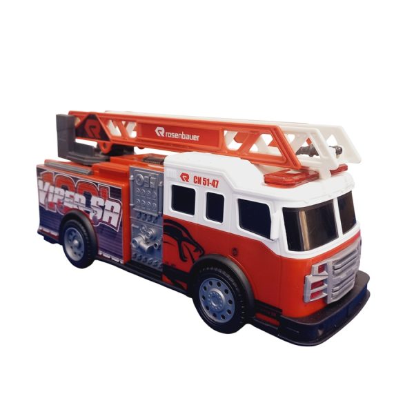 CAMION BOMBEROS ROSENBAUER CON LUCES Y SONIDO 28X13X17CM - Imagen 5