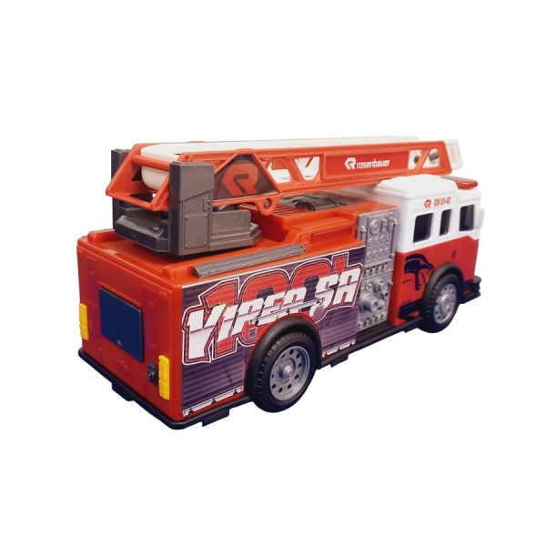 CAMION BOMBEROS ROSENBAUER CON LUCES Y SONIDO 28X13X17CM - Imagen 4