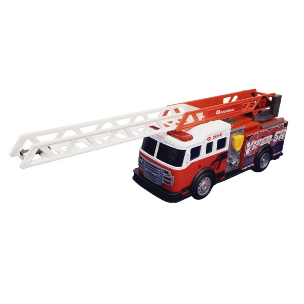 CAMION BOMBEROS ROSENBAUER CON LUCES Y SONIDO 28X13X17CM - Imagen 2