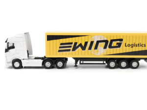 CAMION VOLVO FH500 6x4 CON SEMIRREMOLQUE EWING LOGISTICS 1:64