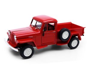 JEEP WILLYS PICK-UP ROJO 1:24