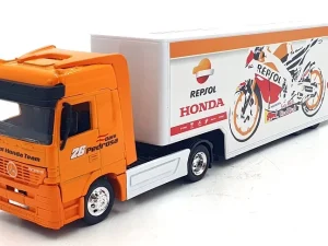 CAMION MERCEDES-BENZ ACTROS 4x2 REPSOL HONDA TEAM CON SEMIRREMOLQUE REPSOL HONDA TEAM 1:43