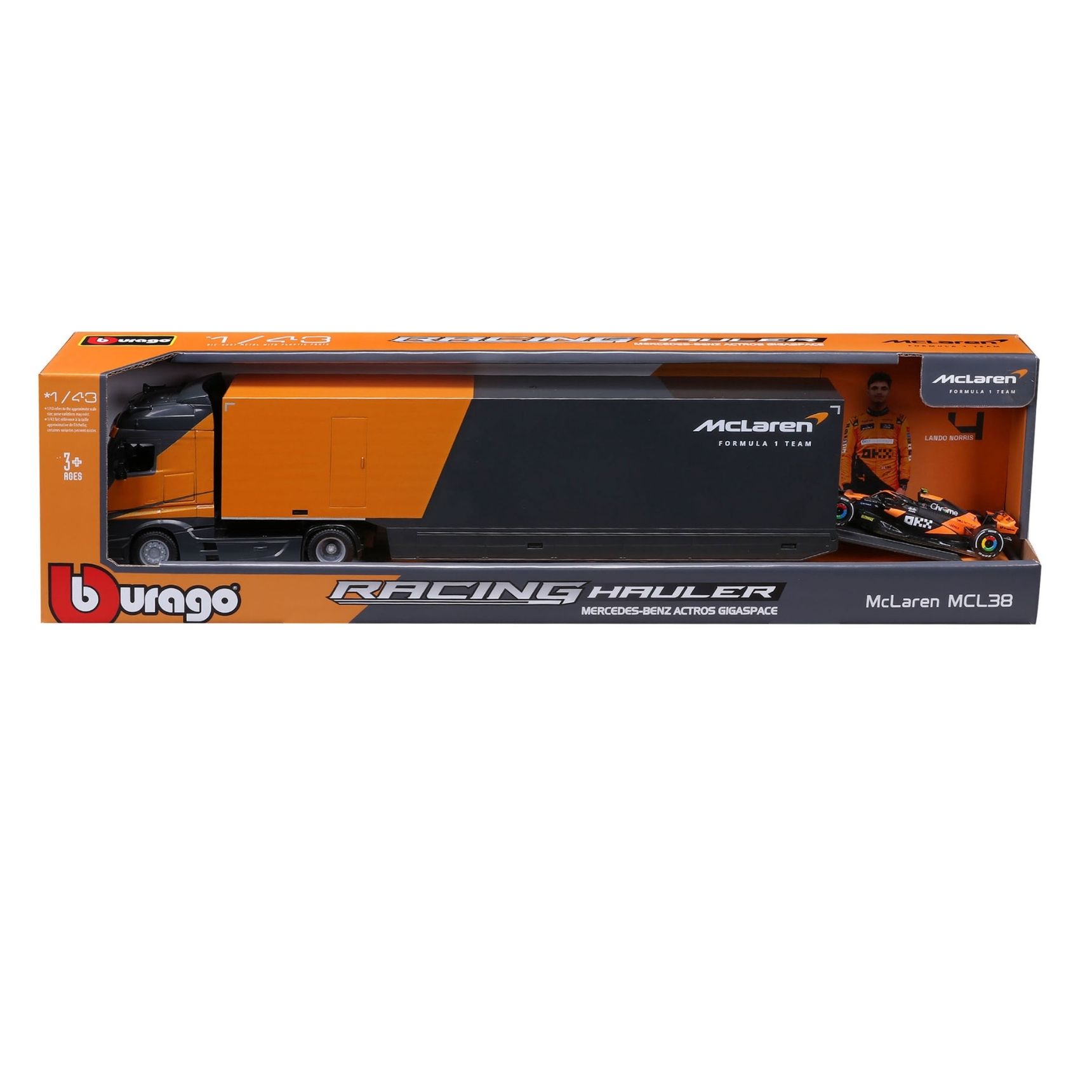 CAMION MB C/MCLAREN MCL38 F1 NORRIS 1:43