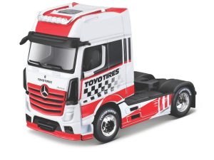 CAMION MB ACTROS 1851 BLANCO-ROJO 1:64