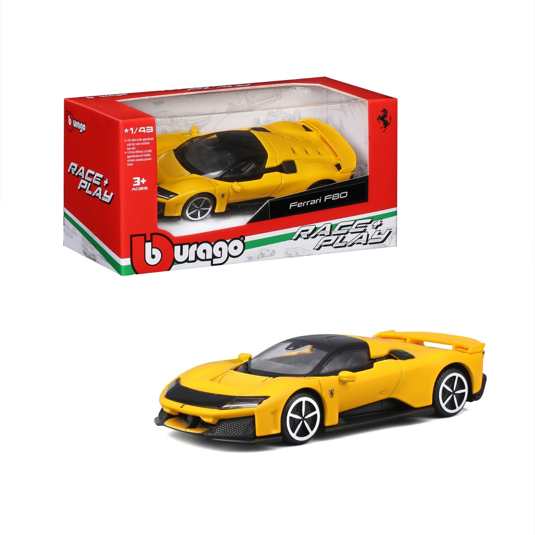 AUTO FERRARI R&P F80 AMARILLO 1:43